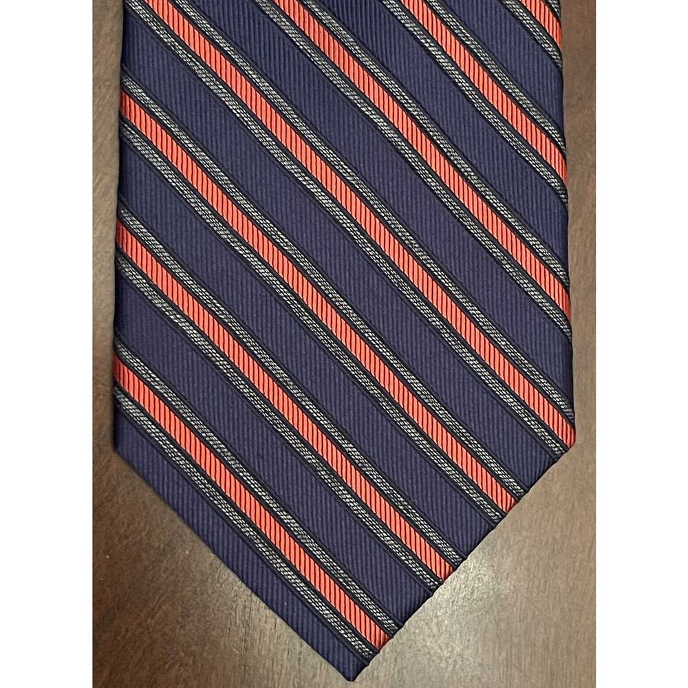 Beau Brummel Red Blue Hand Made 100% Silk Men’s Neck Tie Made in China